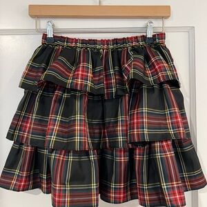 Crewcuts Red and Black Plaid Mini Skirt